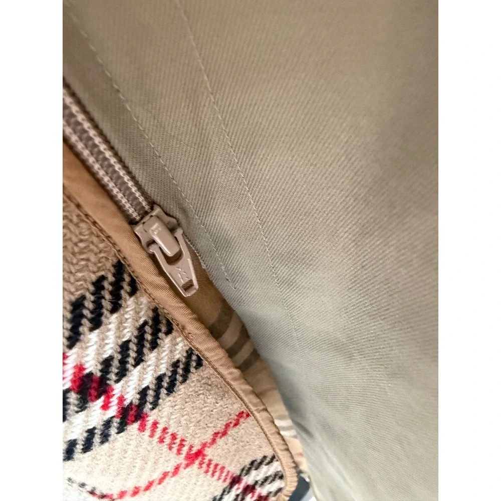 Vintage Burberry Unisex Khaki Single Breasted Trench Coat w/ Removable Lining XL - Picture 12 of 15
